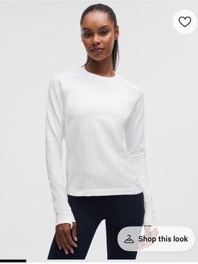 Lululemon NWT Size 6 White Rest Less Pullover